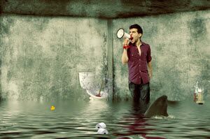 man-standing-in-flooded-basement